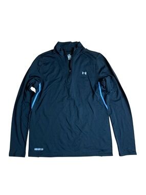 Under Armour Base 1.0 Men's 1/4 Zip Thermal Top Black MD